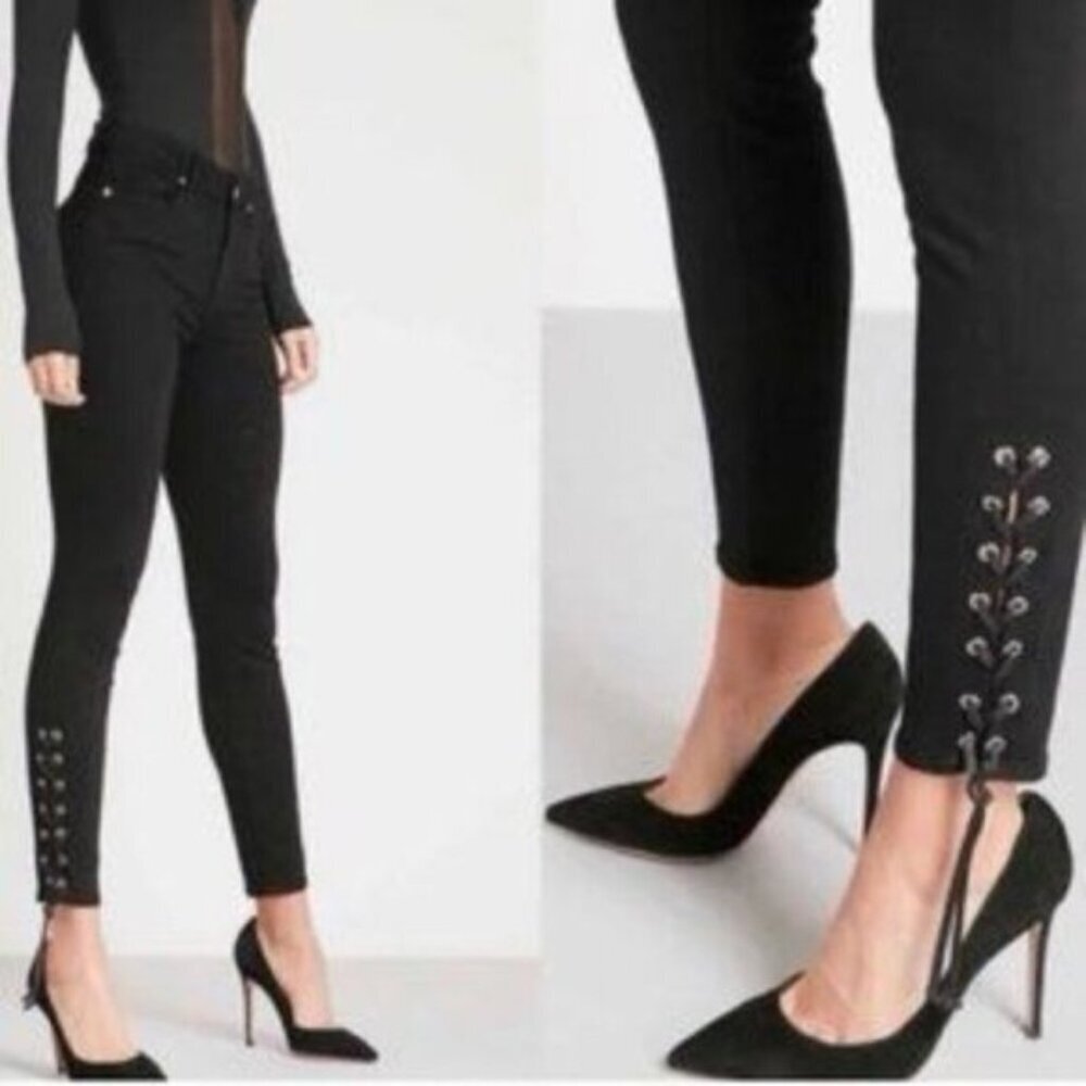 ❌❌SOLD❌❌GOOD AMERICAN good legs 26 black skinny jeans